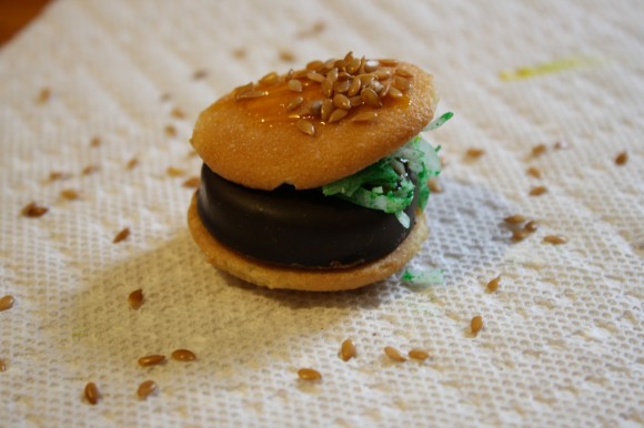 Mini Burgers for April Fool's Day