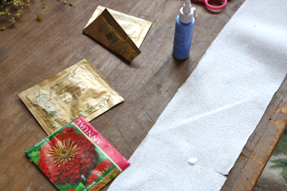 How to make spring-time seed tapes like the ones in pricey seed catalogs. Step-by-step instructions the frugal way with simple supplies you have on hand.