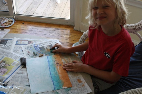 Beach Umbrellas at home Painting Kit & Video Tutorial – canvasncupkits