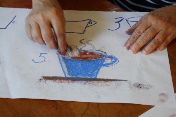 Enjoy a mug of hot chocolate in chalk pastels with this step-by-step tutorial! Just add chalk pastels, paper and damp paper towels.