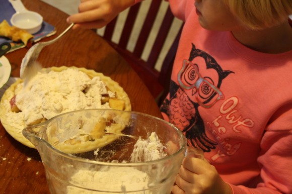 There are plenty of different apple pie versions out there but this is my mama’s – Nana's Apple Pie Recipe. The one that she wrote in the red and white checked I'm Writing My Own Cookbook and perfect to complement How to Make an Apple Pie and See the World!