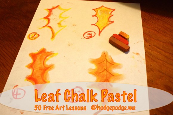 Nana's leaf a pastels tutorial is a fun and easy one to enjoy in celebration of fall leaves! We just couldn’t help it. The leaves are just glorious and we had to make a pastel version of the outdoor oranges. And would you believe? Pink?