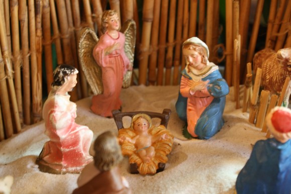 Yes, child. Christmas IS all because of Jesus. And we talk more about the baby God sent. And I marvel (why do I marvel?) at how the Lord provides opportunities in the every day to talk of these simple truths.
