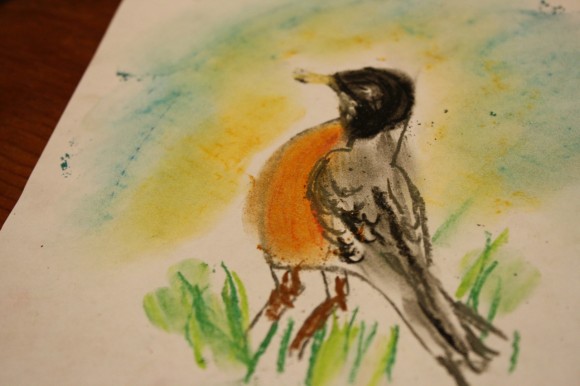 This robin homeschool art and nature study is perfect for the whole family to gather around the table and enjoy together!