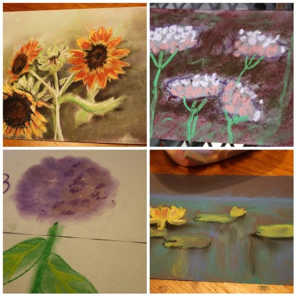 flower pastel tutorials