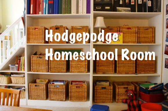 IKEA baskets for homeschool