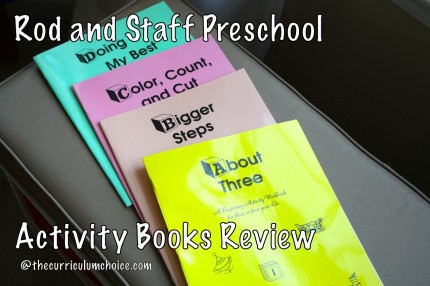 Rod and Staff Preschool Activity Books Review - Favorite preschool and kindergarten homeschool curriculum choices - Those we have chosen over and over again! With links to detailed reviews.