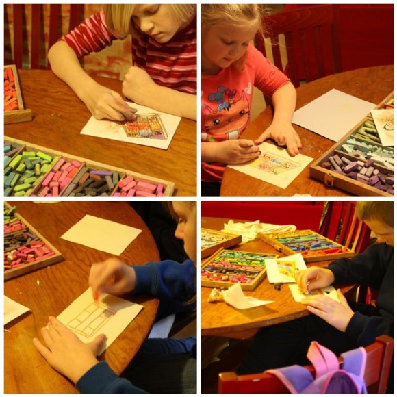 chalk pastels with all ages