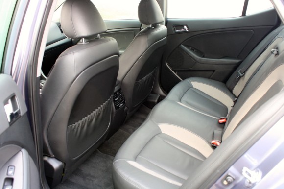kia optima hybrid interior back seat