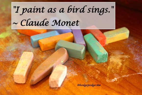 I Paint as a Bird Sings - Claude Monet