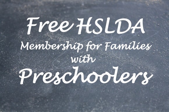 Free HSLDA Membership for Families with Preschoolers