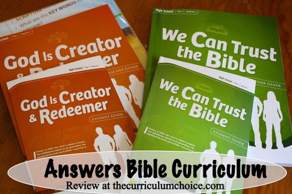 Answers Bible Curriculum Review at www.thecurriculumchoice.com