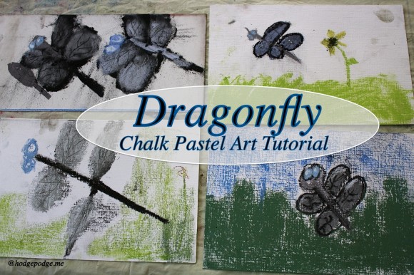 Dragonfly Chalk Pastel Art Tutorial