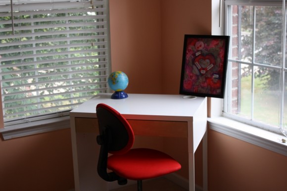 IKEA desk for homeschool