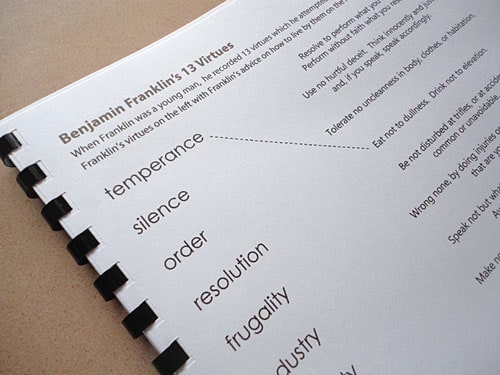 Benjamin Franklins Virtues