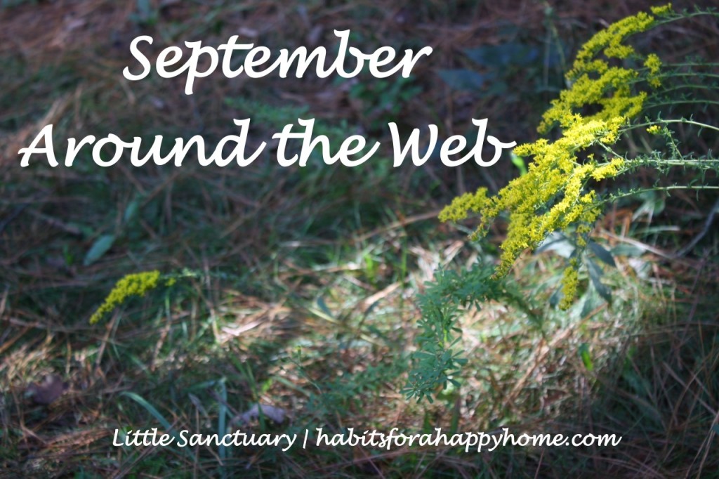 September Around the Web at www.habitsforahappyhome.com