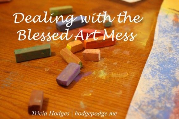 How to Deal with Chalk Pastel Art Mess