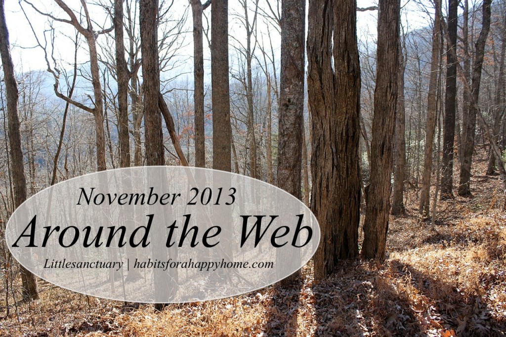 November Around the Web by Littlesanctuary at www.habitsforahappyhome.com