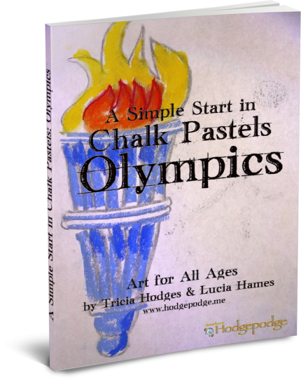 A Simple Starts in Chalk Pastels - Olympics www.southernhodgepodge.com