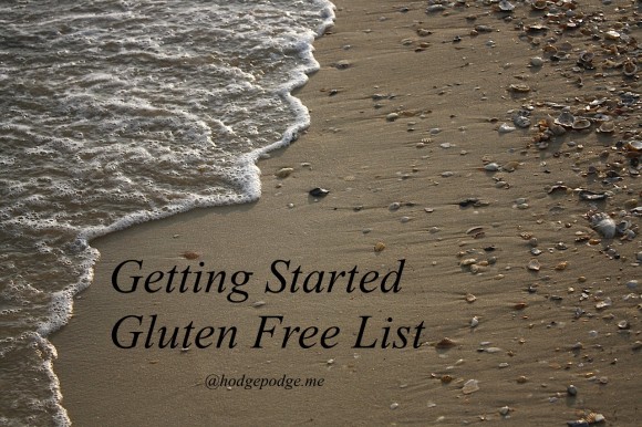 Getting Started Gluten Free List yourbesthomeschool.com