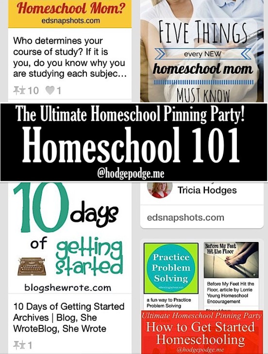 Homeschooling 101 at The Ultimate Homeschool Pinning Party
