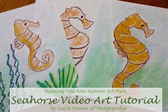 Seahorse Chalk Pastel Tutorial