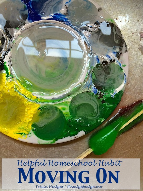 Helpful Homeschool Habit - Moving On