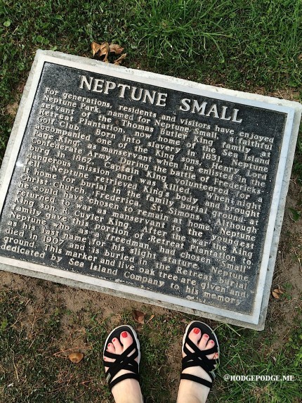 Neptune Small historical marker St. Simons Island