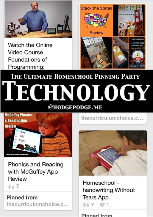 Technology at The Ultimate Homeschool Pinning Party