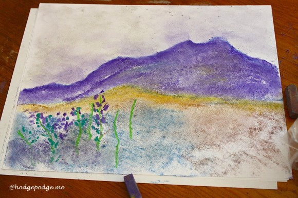 Lavender Art Tutorial Step 1