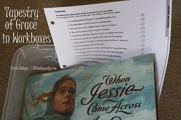 Tapestry of Grace in Workboxes - Sample Schedule