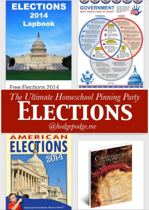 Government and Elections Resources at The Ultimate Homeschool Pinning Party