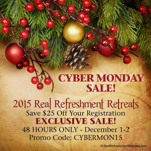 Real Refreshment Retreats Cyber Monday sale