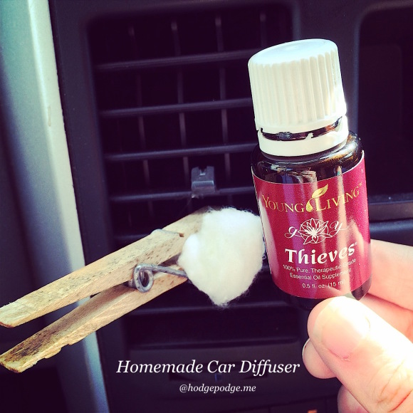 homemade essential oils car diffuser