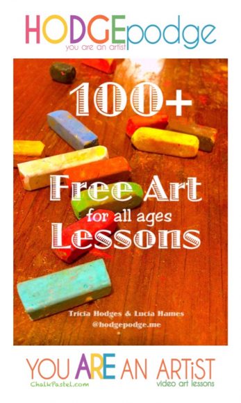 More than 100+ free art lessons for all ages. Seasonal, fun, favorite characters, nature studies, astronomy and more. Just add chalk pastels and paper! You ARE an Artist!