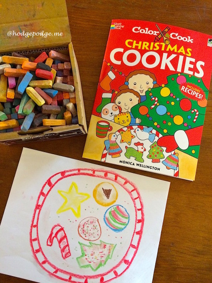 Christmas cookies chalk art at Hodgepodge