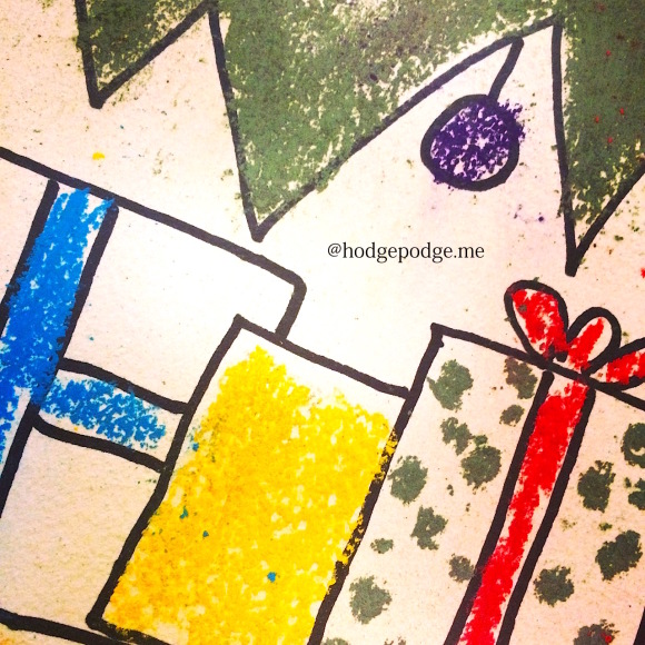 How to Draw Presents under the Christmas Tree at Hodgepodge