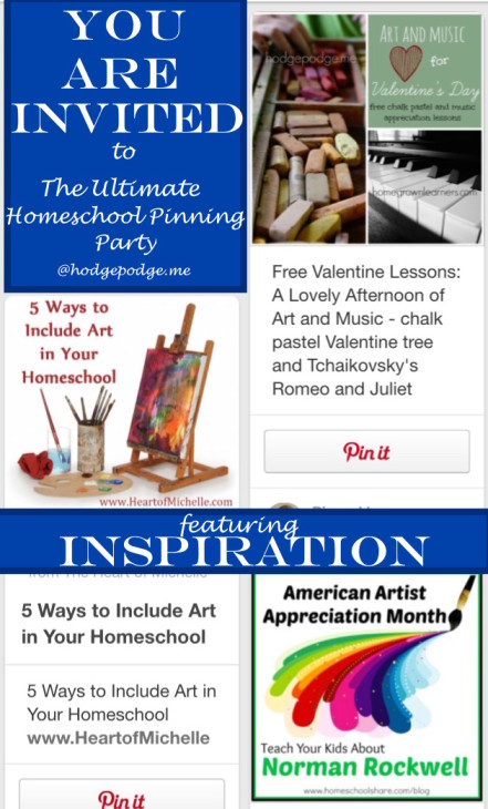 Inspiration at The Ultimate Homeschool Pinning Party