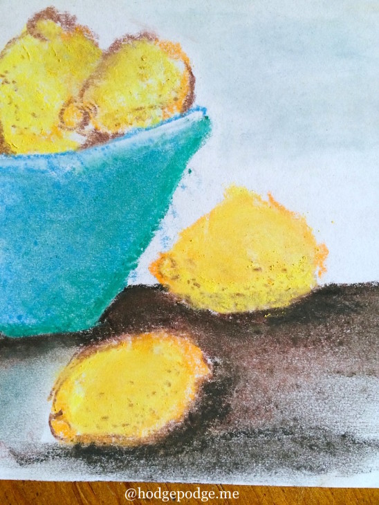 You Are An Artist - How to Draw a Lemon in Chalk Pastels