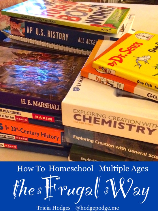 How to Homeschool Multiple Ages the Frugal Way
