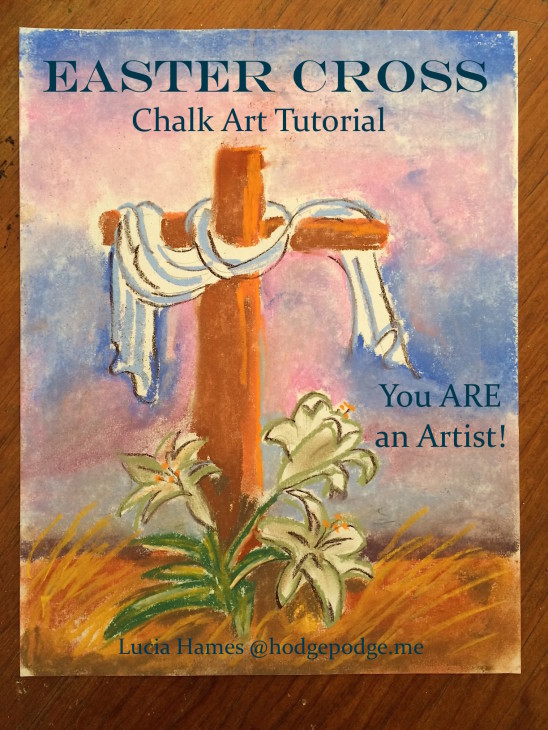 Easter Cross Chalk Art Tutorial - You ARE an Artist!