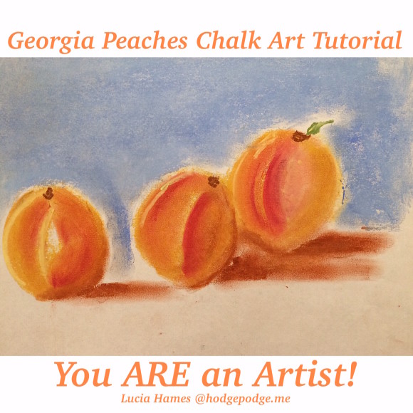 Georgia Peaches Chalk Art Tutorial - You ARE An Artist!