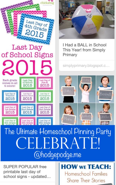 Celebrate at The Ultimate Homeschool Pinning Party