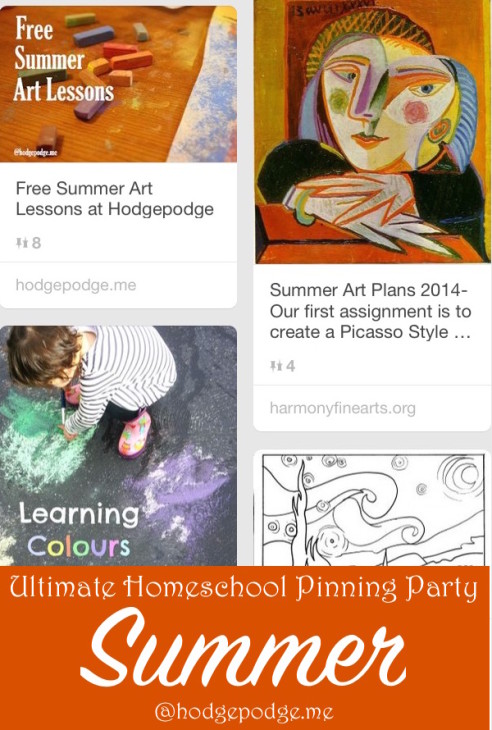 Summer at The Ultimate Homeschool Pinning Party