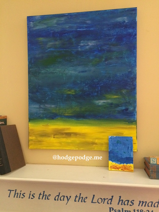 How to paint an ocean scene in acrylic paints