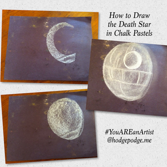 Star Wars Death Star Chalk Art Tutorial - You ARE an Artist