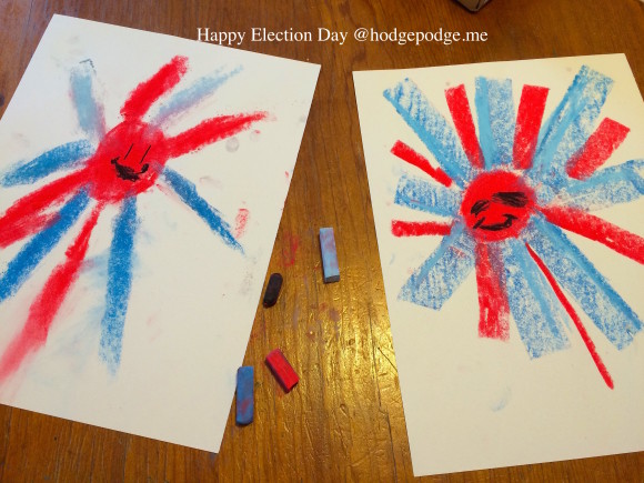 Happy Election Day Chalk Pastels