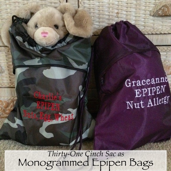 Monogrammed Epipen Bags for Allergy-Friendly Families