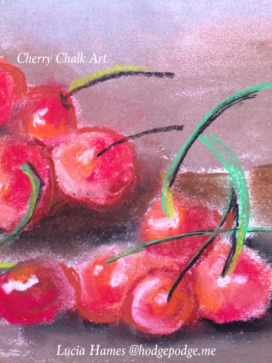 How to shade with chalk pastels - cherry chalk art