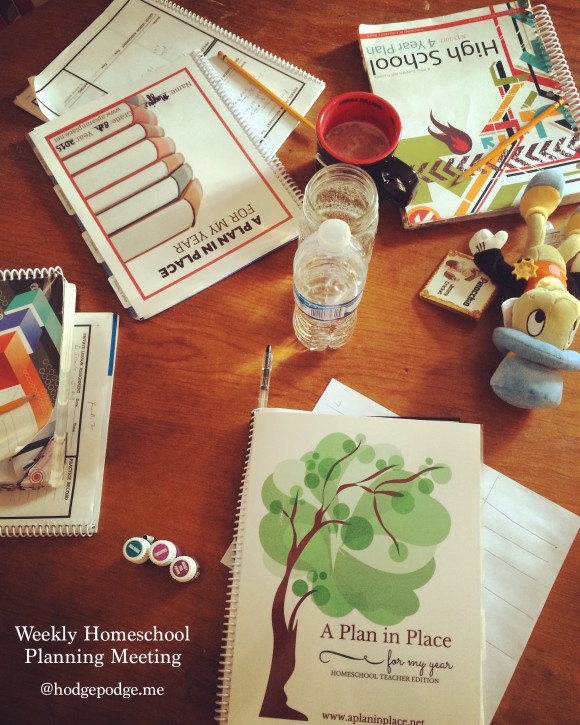 Weekly Homeschool Planning Meeting with Multiple Ages